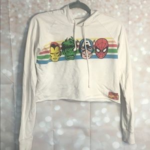 Marvel Comics Crop Hoodie size Small